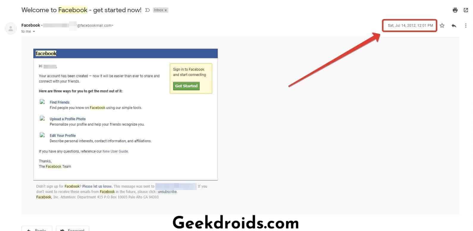 How to find out when you joined Facebook? | GeekDroids