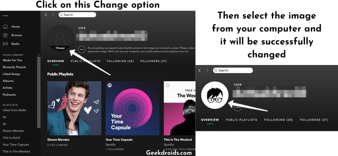 how to change spotify login from facebook